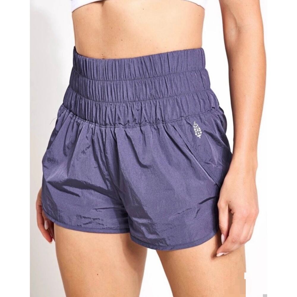 Free People Movement The Way Home Athletic Shorts Women's Large Purple Active